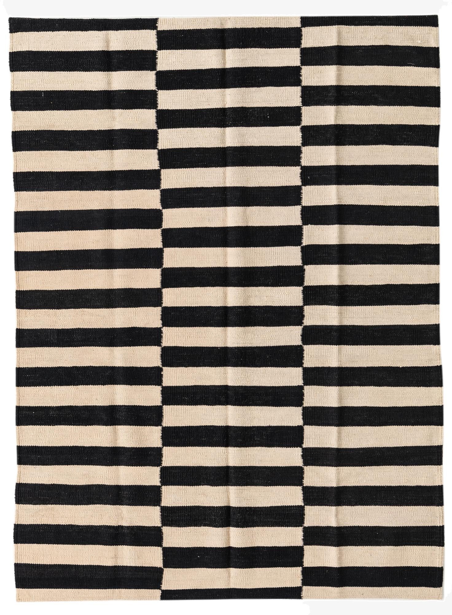  4' 3 x 5' 8  Hand Woven Kilim Modern Wool Rug