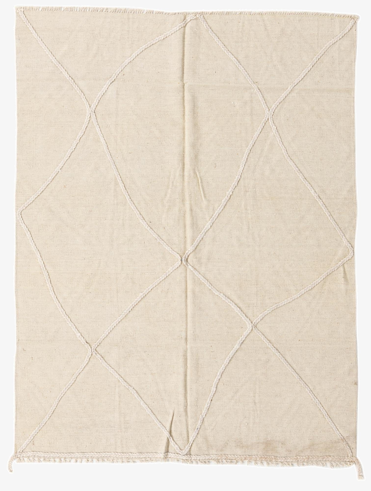  5' x 6' 5  Hand Woven Kilim Modern Wool Rug