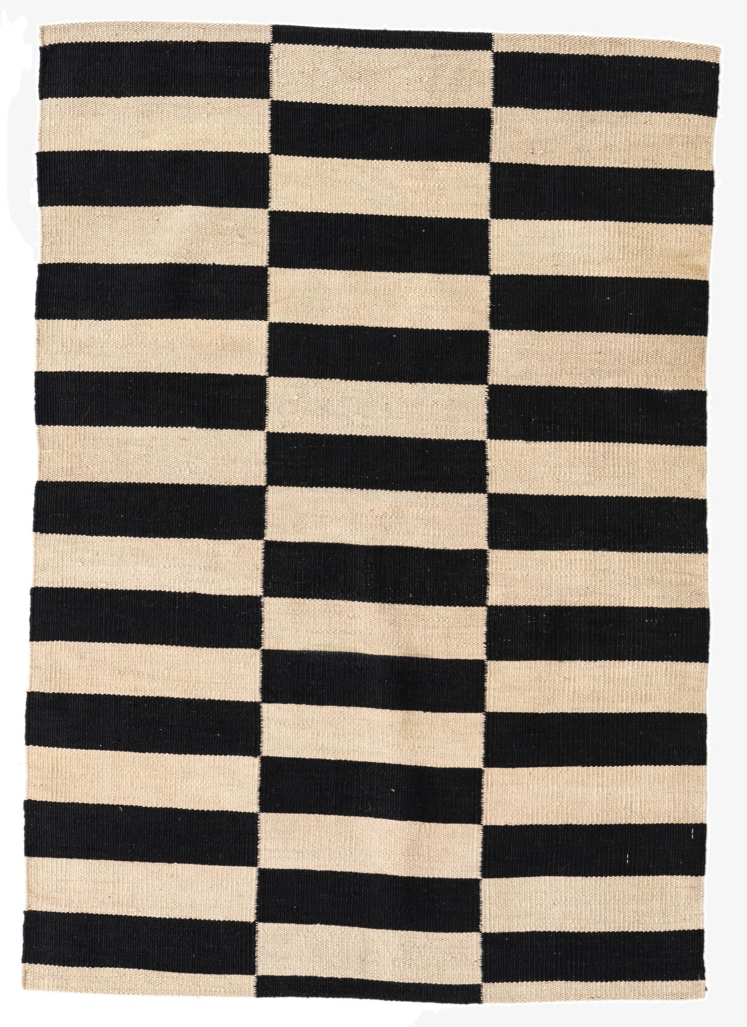  2' 7 x 3' 9  Hand Woven Kilim Modern Wool Rug