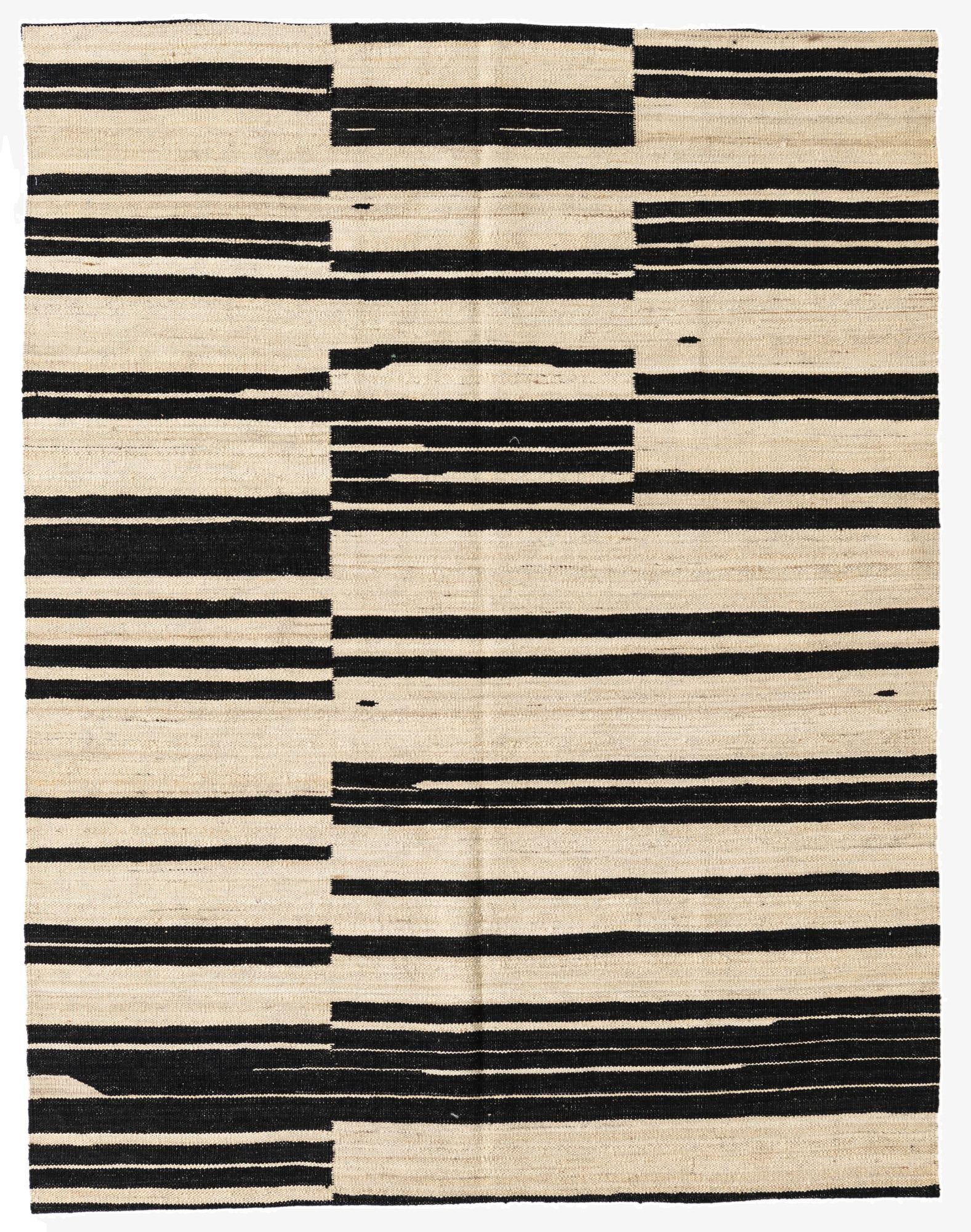 4' 4 x 5' 7  Hand Woven Kilim Modern Wool Rug