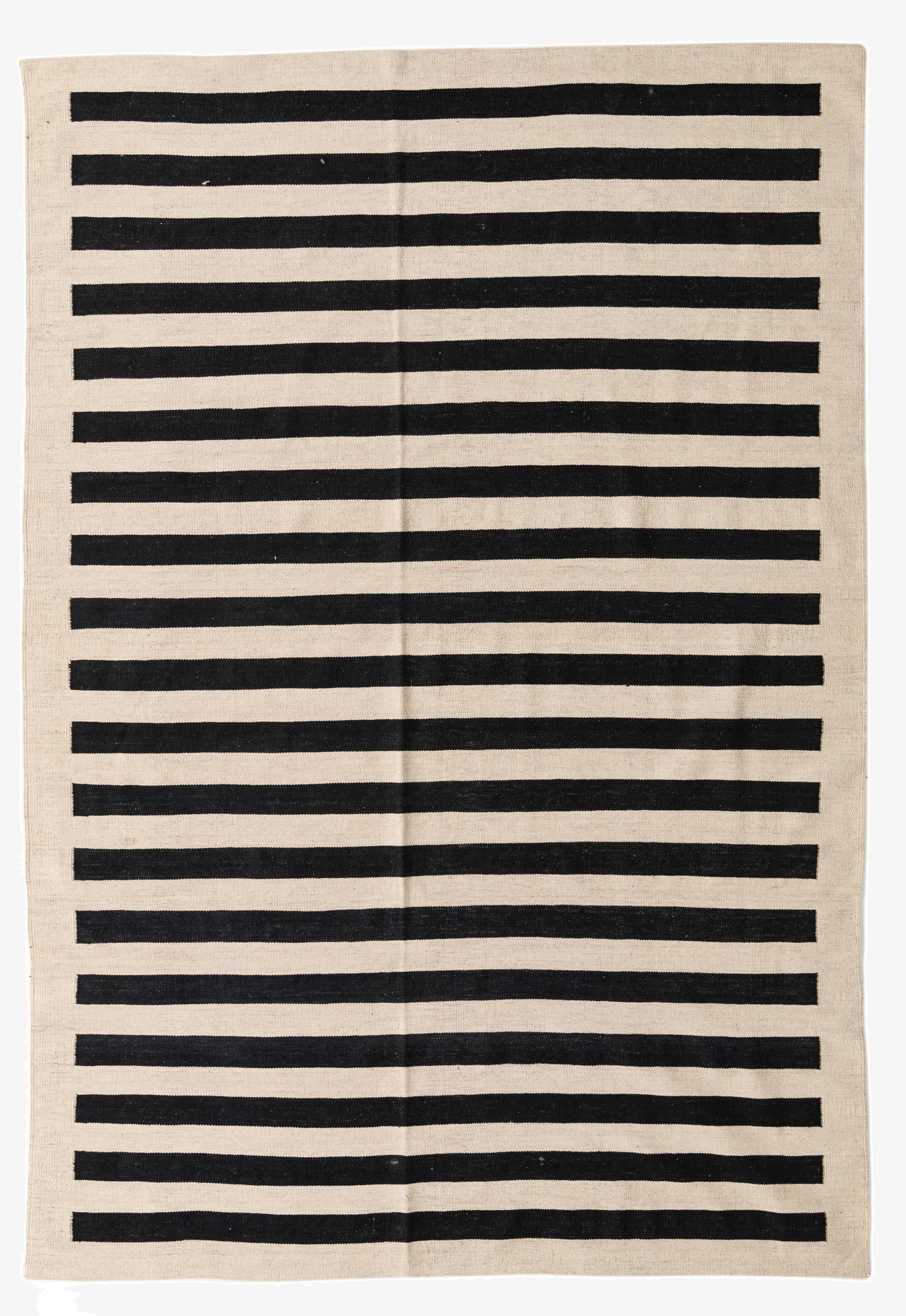  6' 8 x 9' 7  Hand Woven Kilim Modern Wool Rug