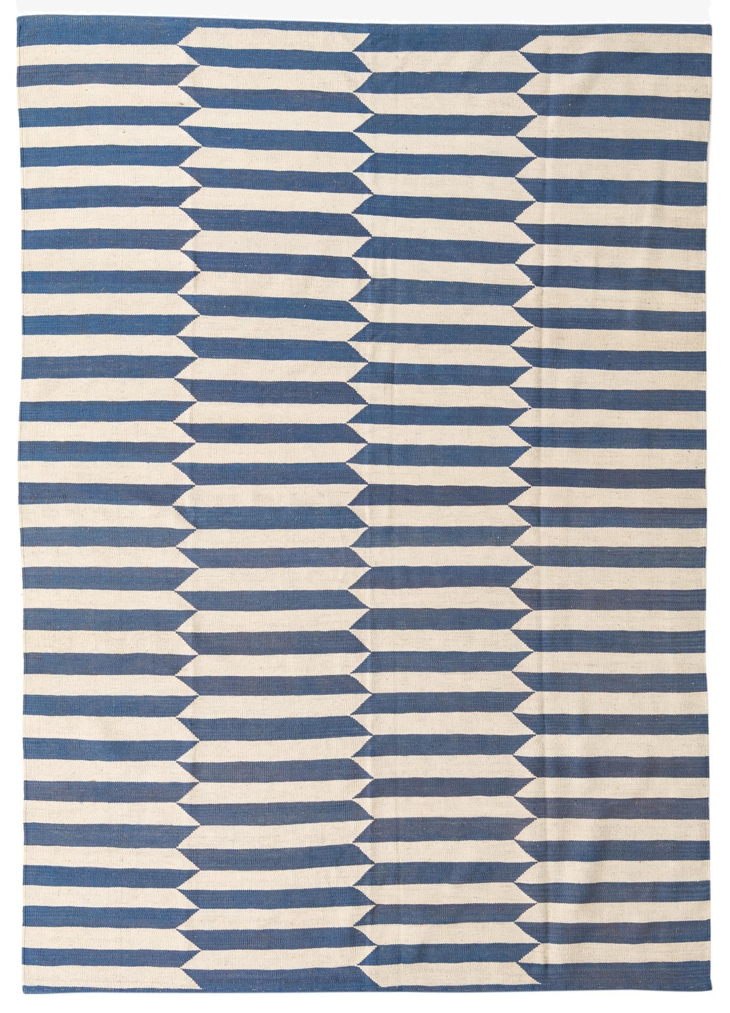  6' 8 x 9' 5  Hand Woven Kilim Modern Wool Rug