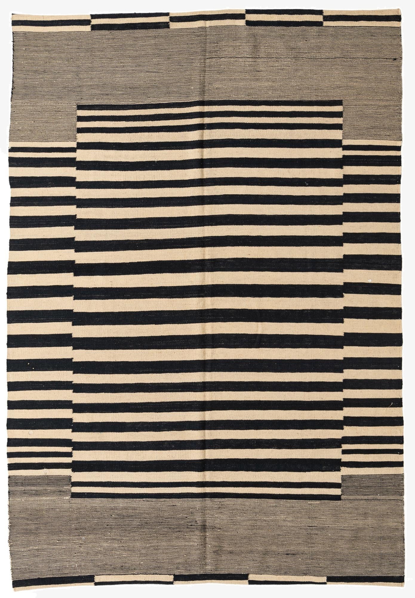  5' 6 x 8'  Hand Woven Kilim Modern Wool Rug