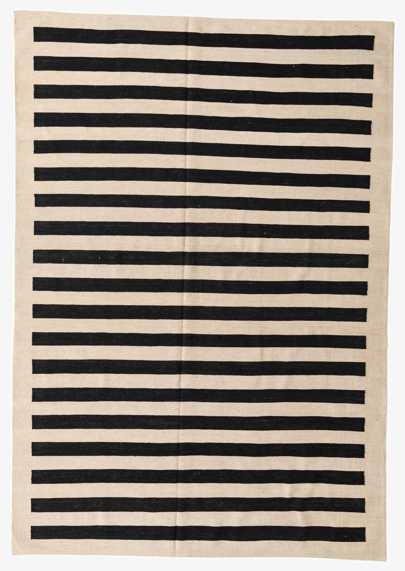  6' 8 x 9' 8  Hand Woven Kilim Modern Wool Rug