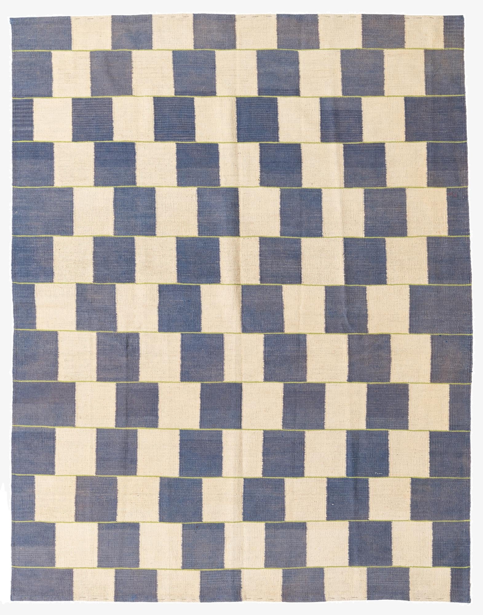  5' 10 x 7' 6  Hand Woven Kilim Modern Wool Rug