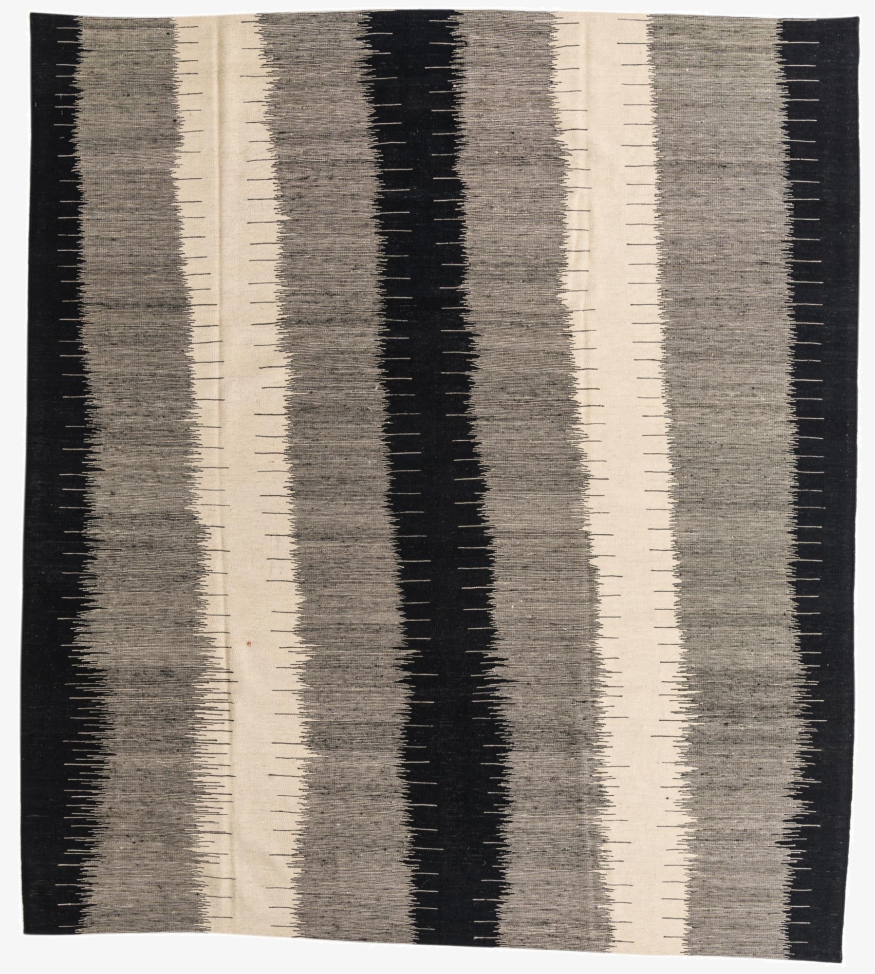  8' 5 x 9' 5  Hand Woven Kilim Modern Wool Rug