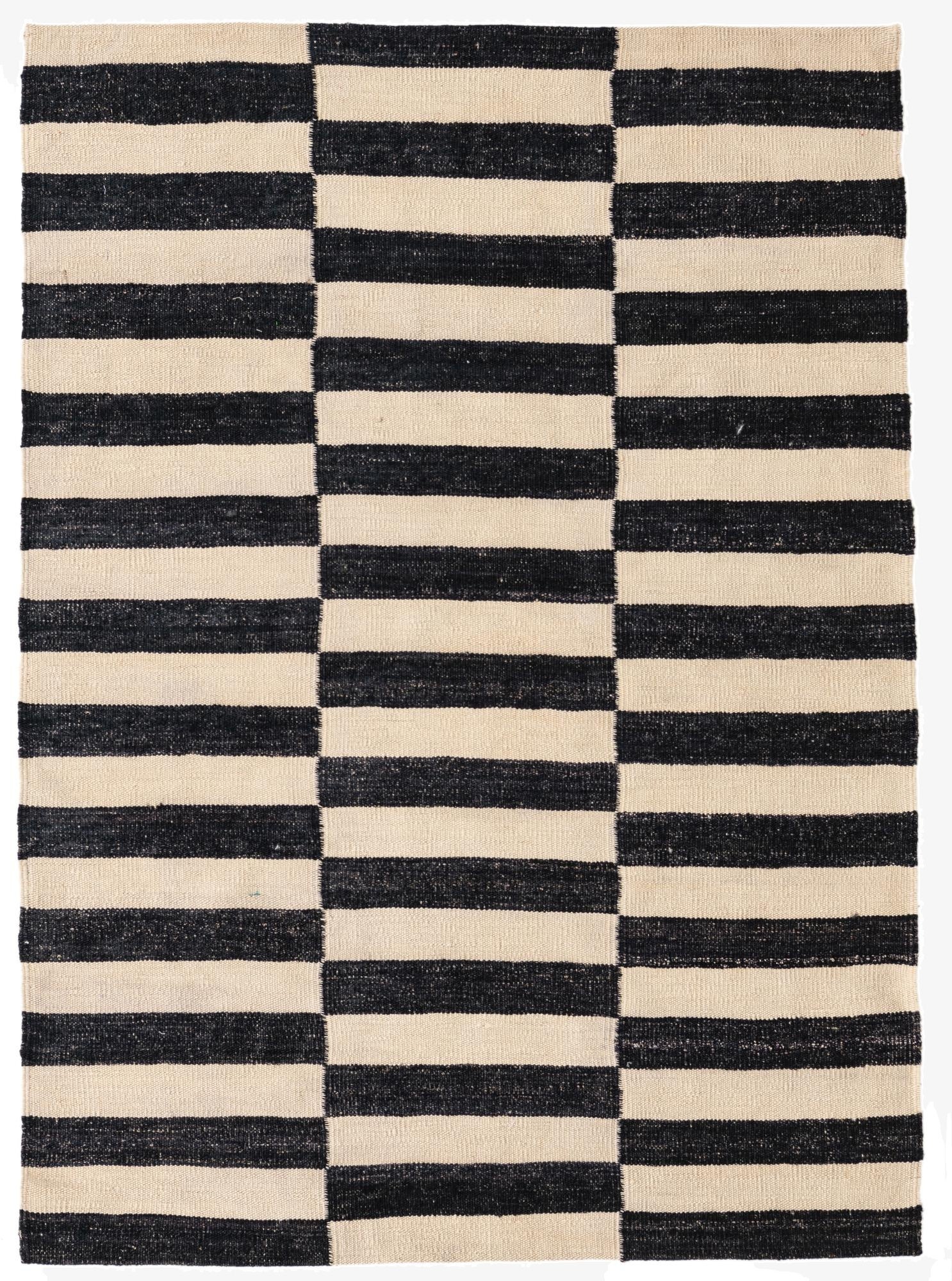  3' 6 x 5'  Hand Woven Kilim Modern Wool Rug