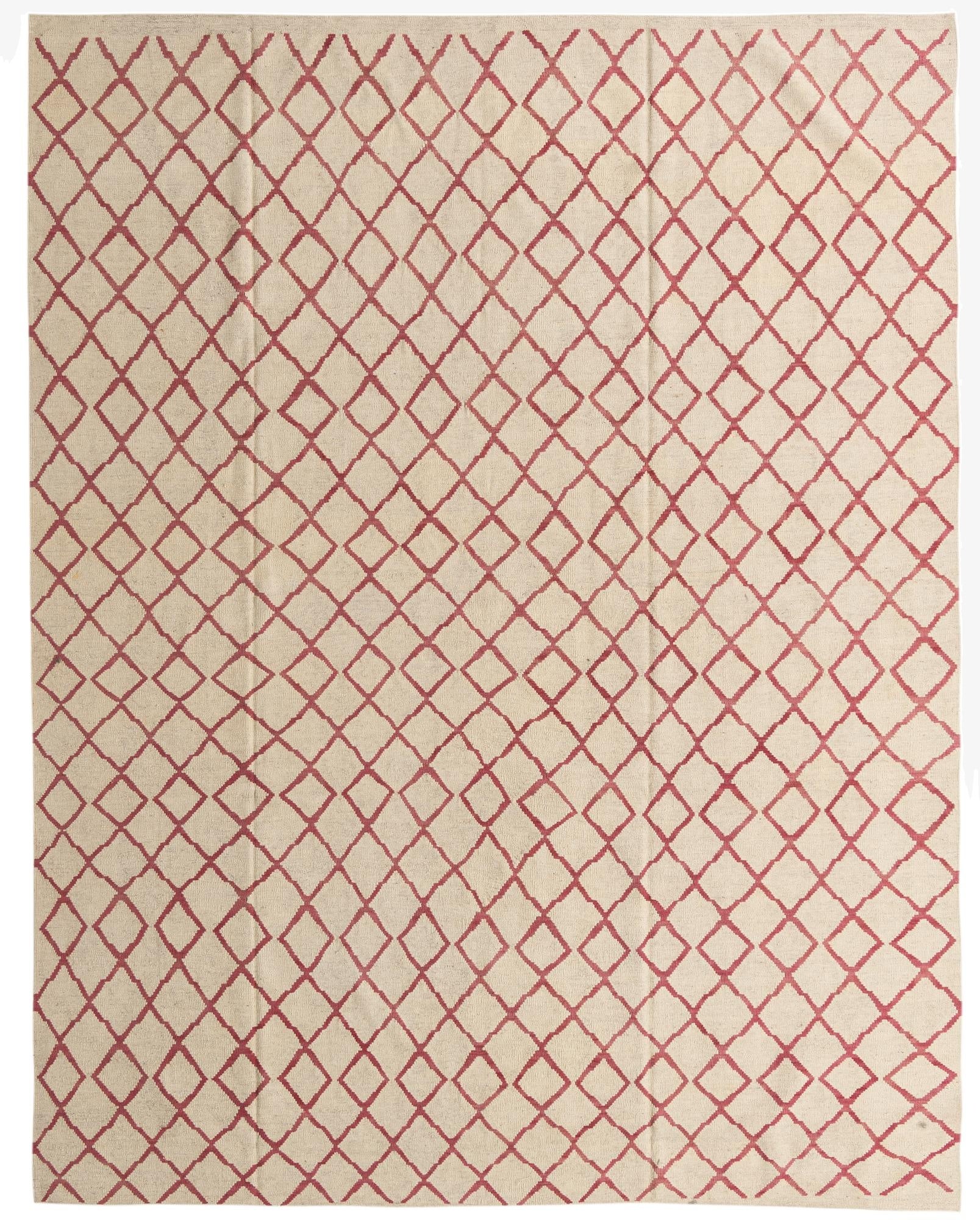  8' 10 x 11' 3  Hand Woven Kilim Modern Wool Rug