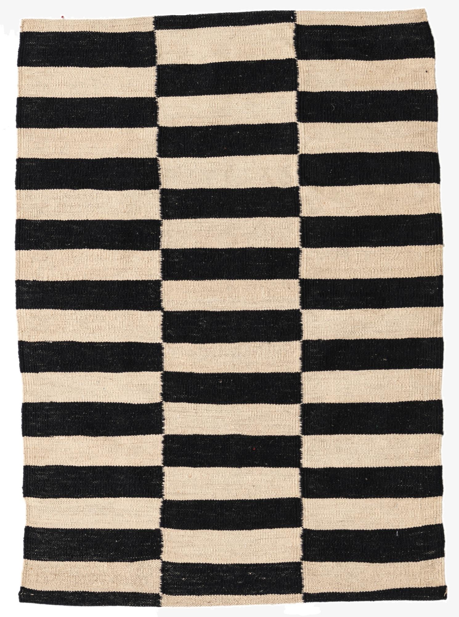  2' 9 x 3' 10  Hand Woven Kilim Modern Wool Rug