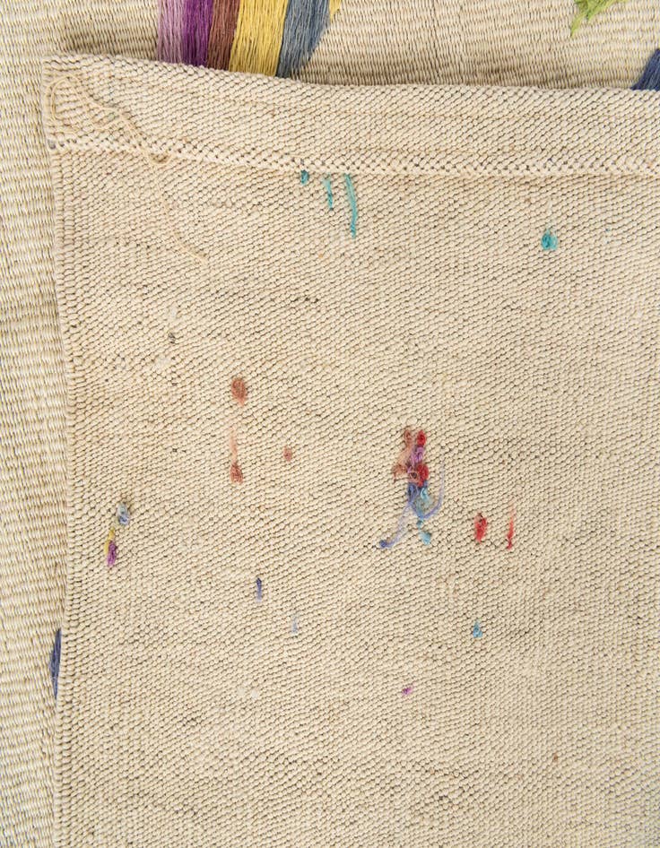 Detail image of  5' 5 x 7' 4  Hand Woven Kilim Suzani Wool Rug