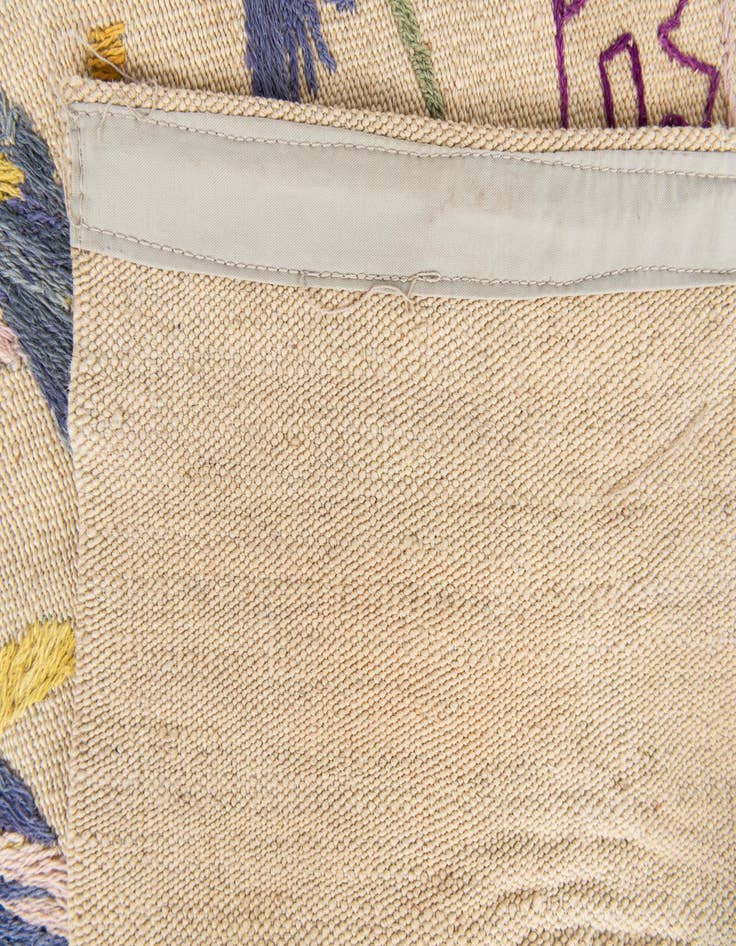 Detail image of  5' 7 x 7' 9  Hand Woven Kilim Suzani Wool Rug