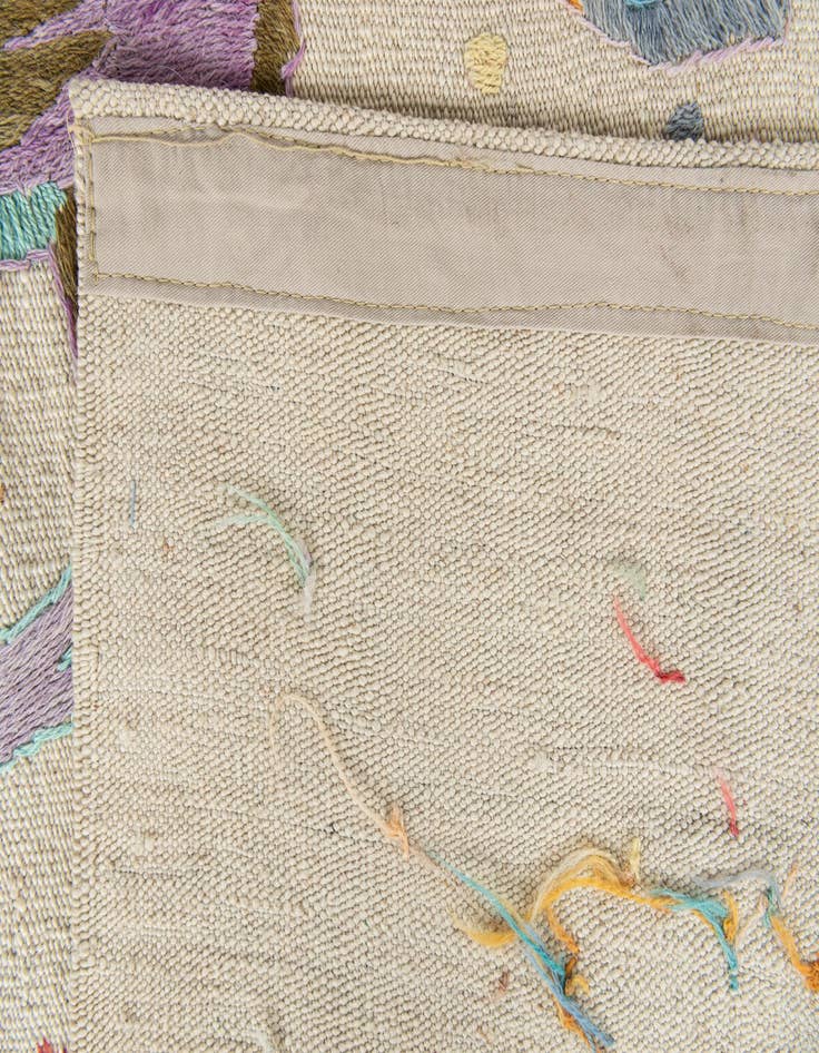 Detail image of  7' 1 x 9' 8  Hand Woven Kilim Suzani Wool Rug