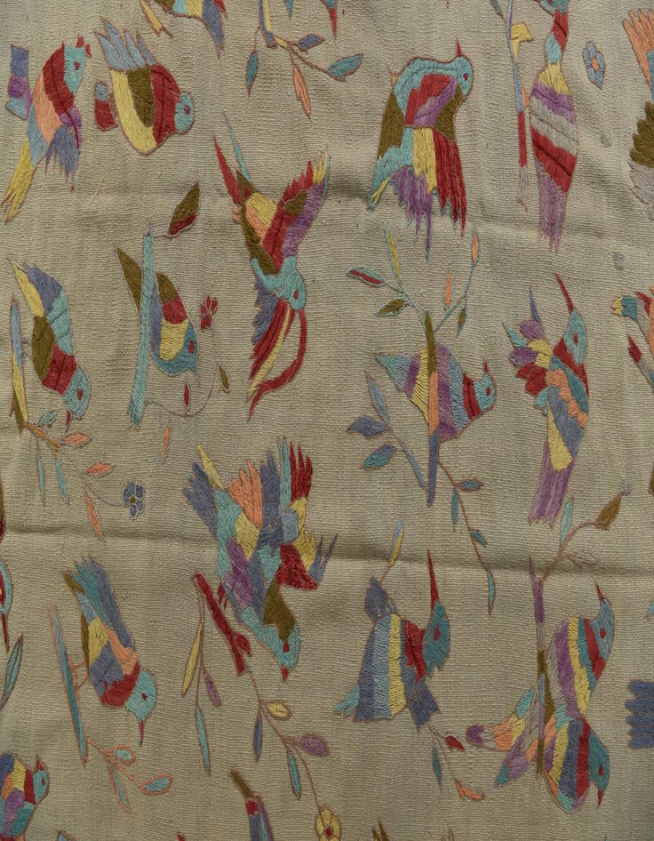 Detail image of  6' 5 x 9' 1  Hand Woven Kilim Suzani Wool Rug