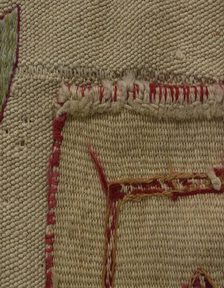 Detail image of 5' 10 x 7' 3 Hand Woven Kilim Suzani Wool Rug