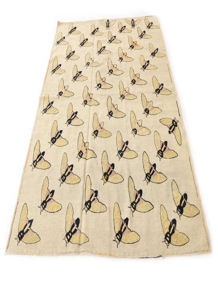 Detail image of  6' x 7' 4  Hand Woven Kilim Suzani Wool Rug