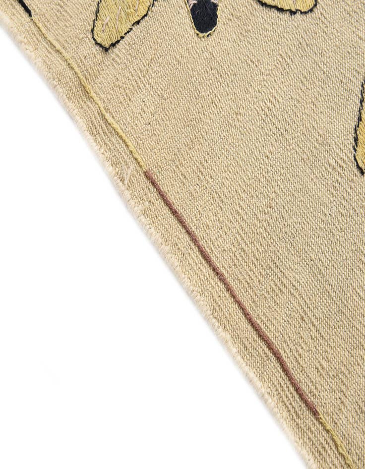 Detail image of  6' x 7' 4  Hand Woven Kilim Suzani Wool Rug