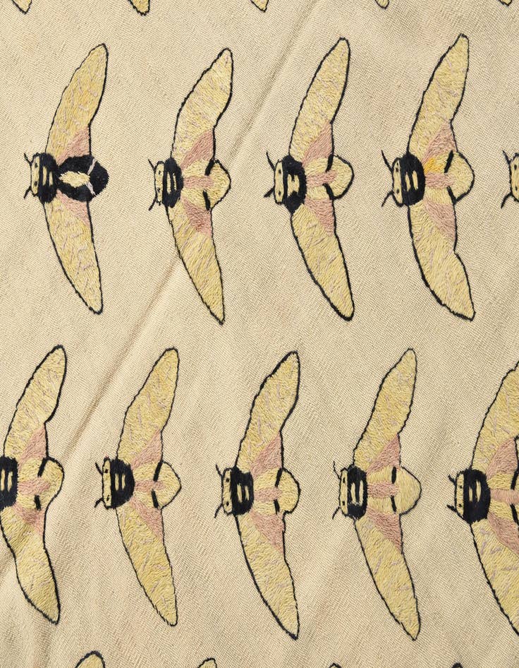 Detail image of  6' x 7' 4  Hand Woven Kilim Suzani Wool Rug