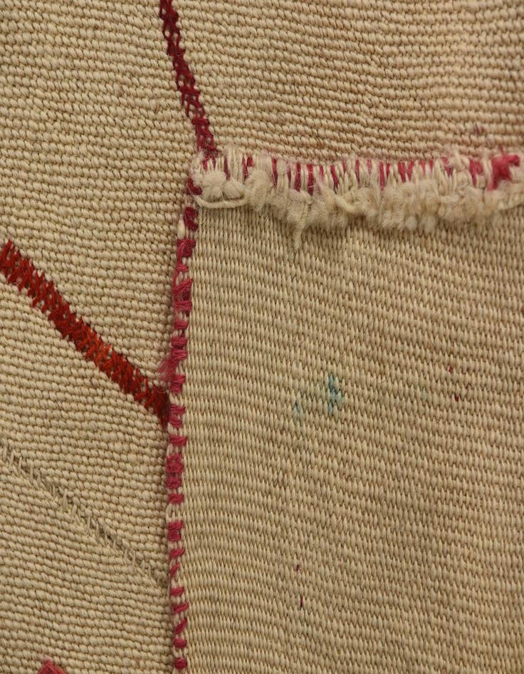 Detail image of  4' 9 x 6' 6  Hand Woven Kilim Suzani Wool Rug