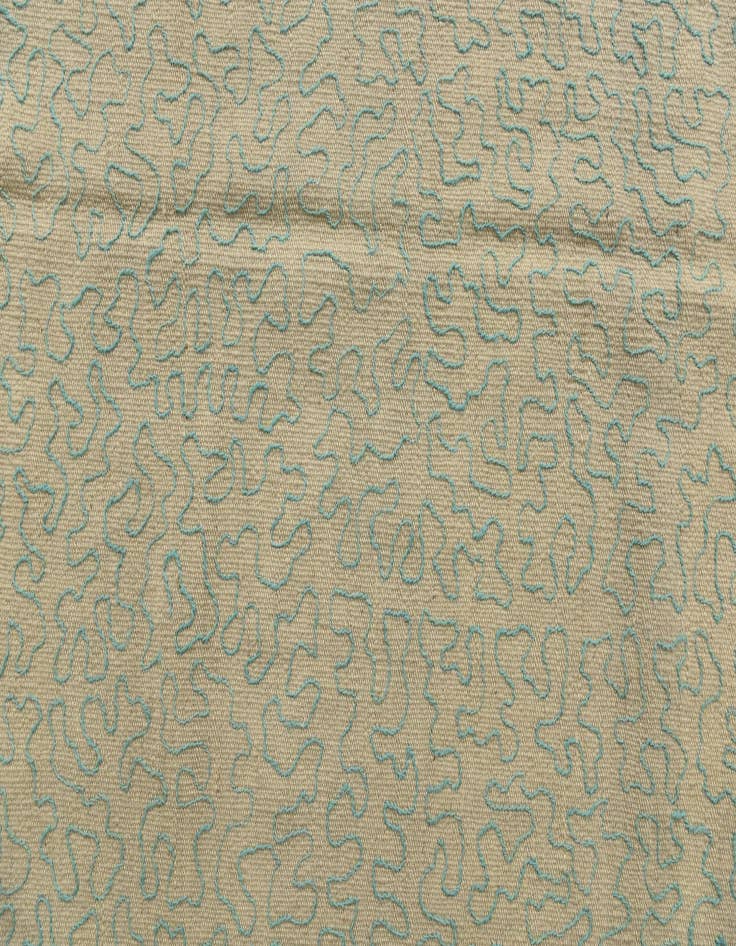 Detail image of  4' 1 x 5' 6  Hand Woven Kilim Suzani Wool Rug