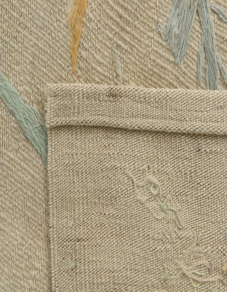 Detail image of  5' 4 x 7' 3  Hand Woven Kilim Suzani Wool Rug