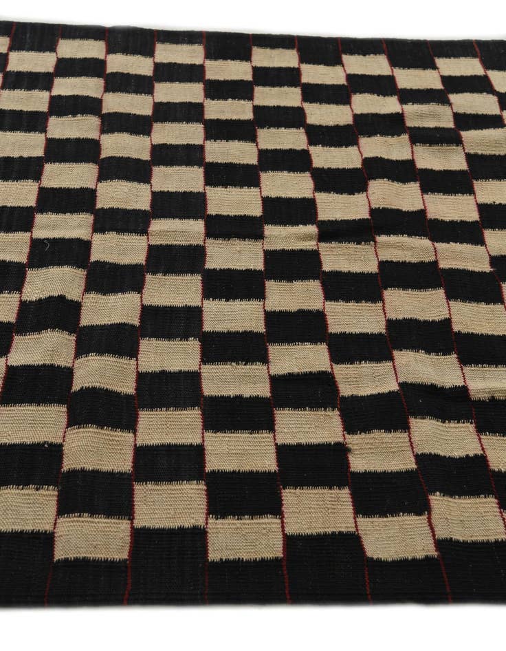 Detail image of  4' 1 x 5' 7  Hand Woven Kilim Suzani Wool Rug