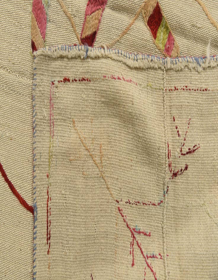 Detail image of  5' 3 x 6' 6  Hand Woven Kilim Suzani Wool Rug