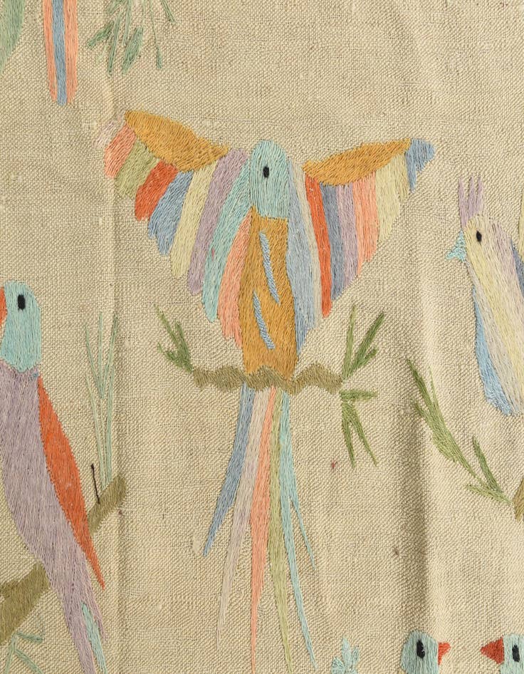 Detail image of  8' 5 x 9' 2  Hand Woven Kilim Suzani Wool Rug