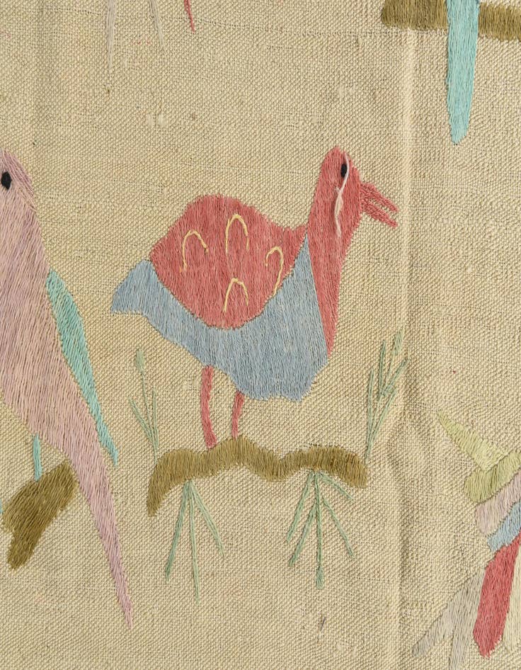 Detail image of  8' 5 x 9' 2  Hand Woven Kilim Suzani Wool Rug