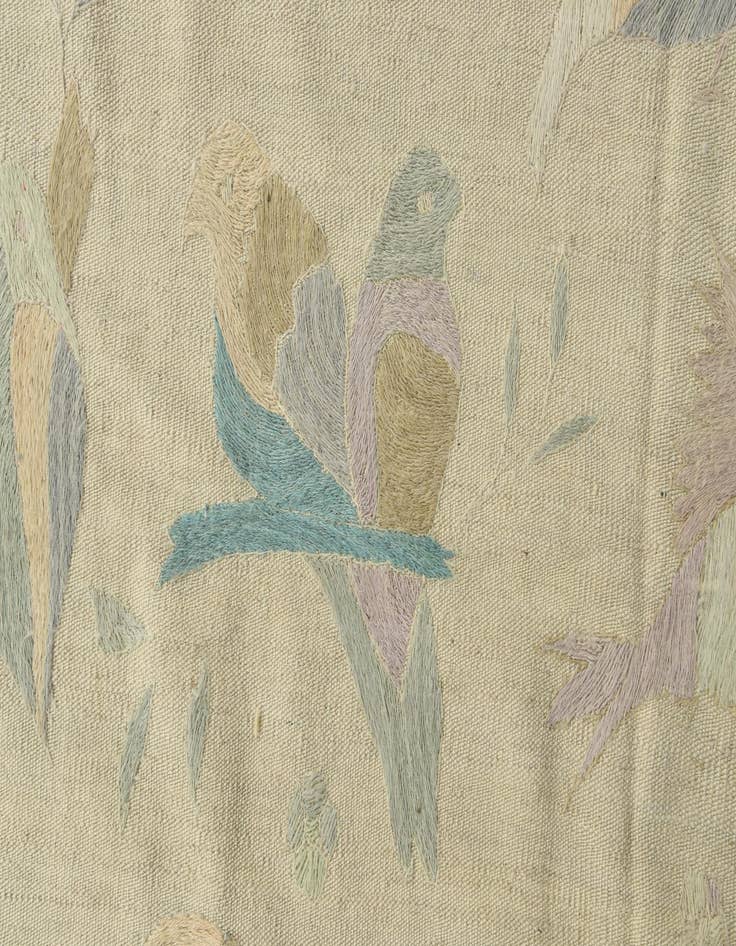 Detail image of  8' 4 x 9' 9  Hand Woven Kilim Suzani Wool Rug