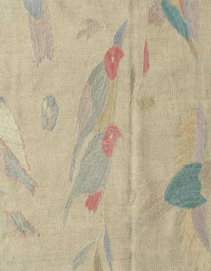 Detail image of  8' 4 x 9' 9  Hand Woven Kilim Suzani Wool Rug