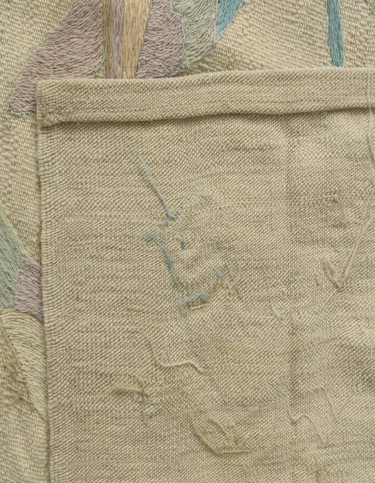 Detail image of  8' 4 x 9' 9  Hand Woven Kilim Suzani Wool Rug