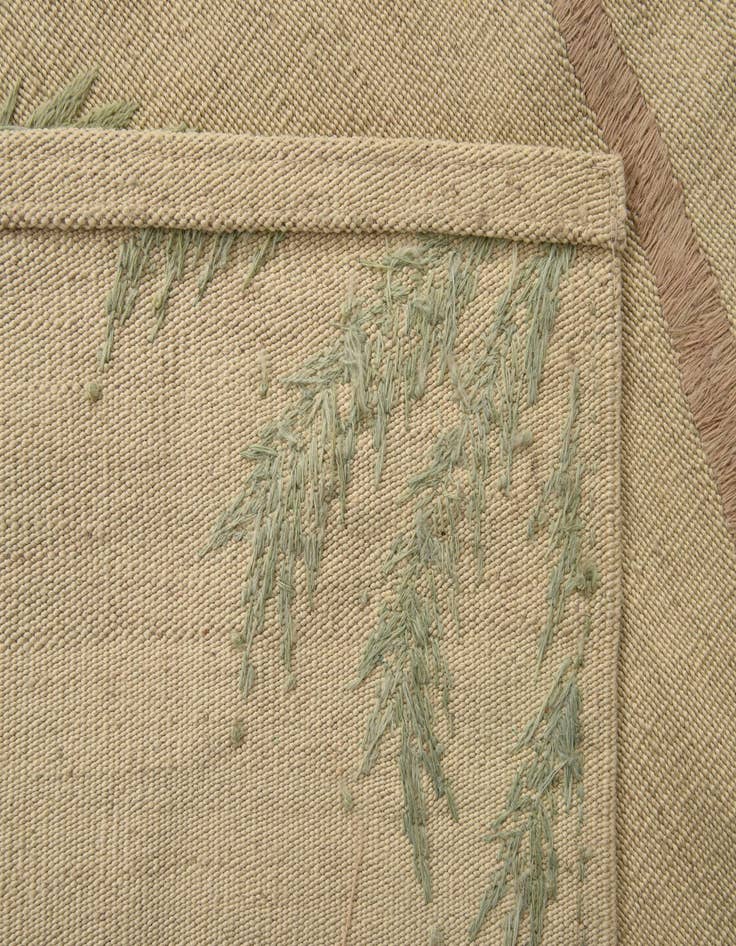 Detail image of  4' 1 x 5' 8  Hand Woven Kilim Suzani Wool Rug