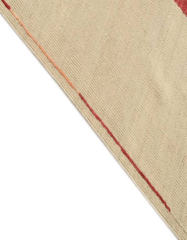 Detail image of  3' 2 x 4' 7  Hand Woven Kilim Suzani Wool Rug