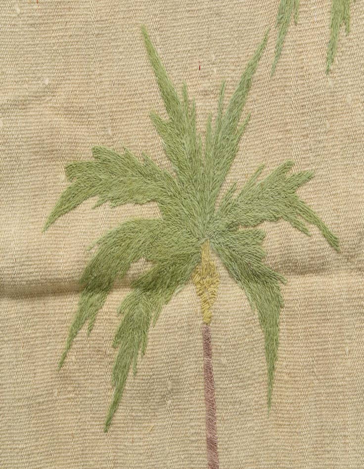 Detail image of  4' 10 x 6' 6  Hand Woven Kilim Suzani Wool Rug