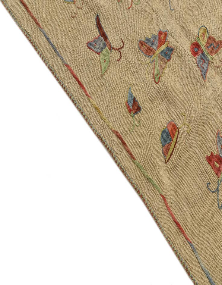 Detail image of  5' 9 x 7' 8  Hand Woven Kilim Suzani Wool Rug