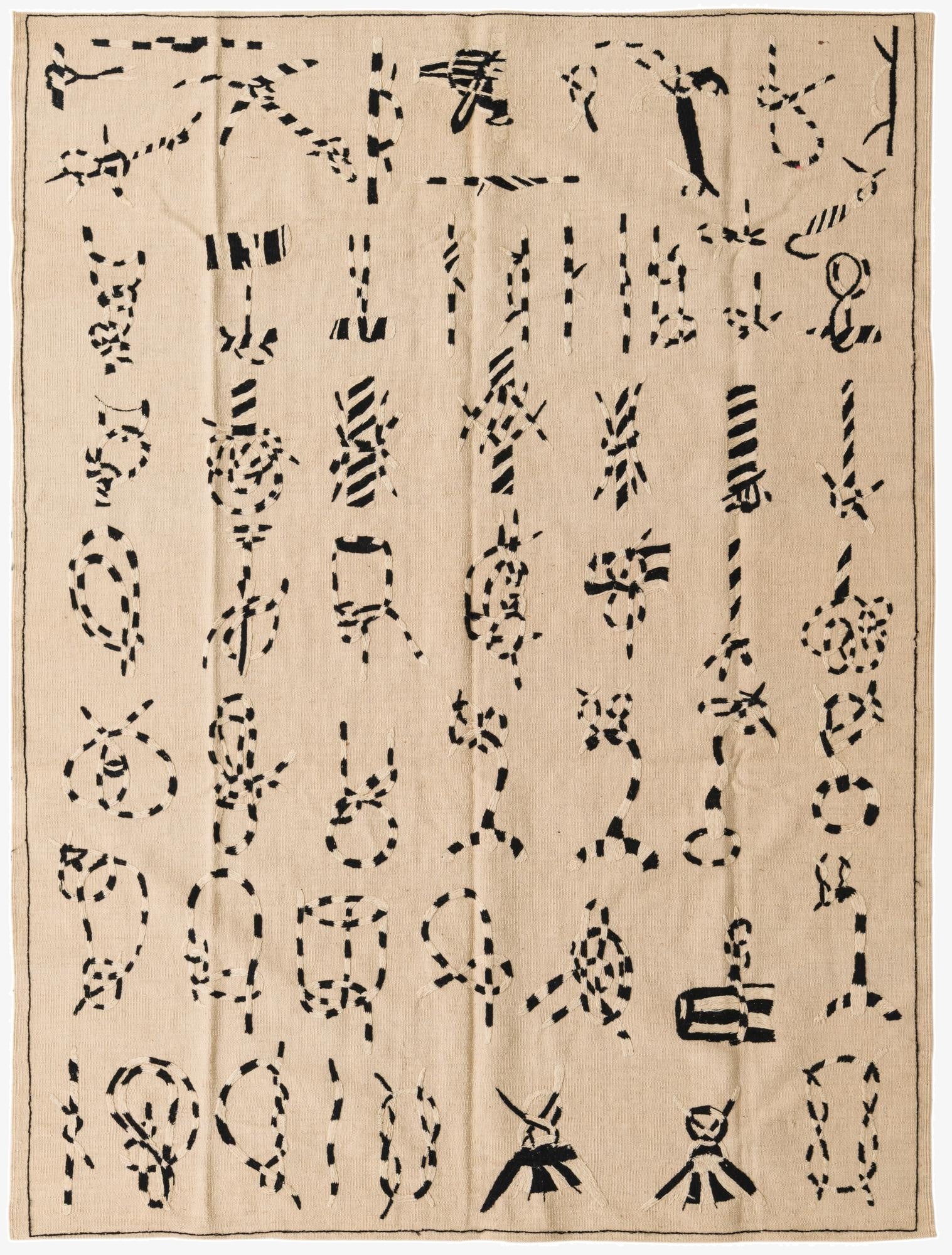  5' 10 x 7' 9  Hand Knotted Kilim Suzani Wool Rug