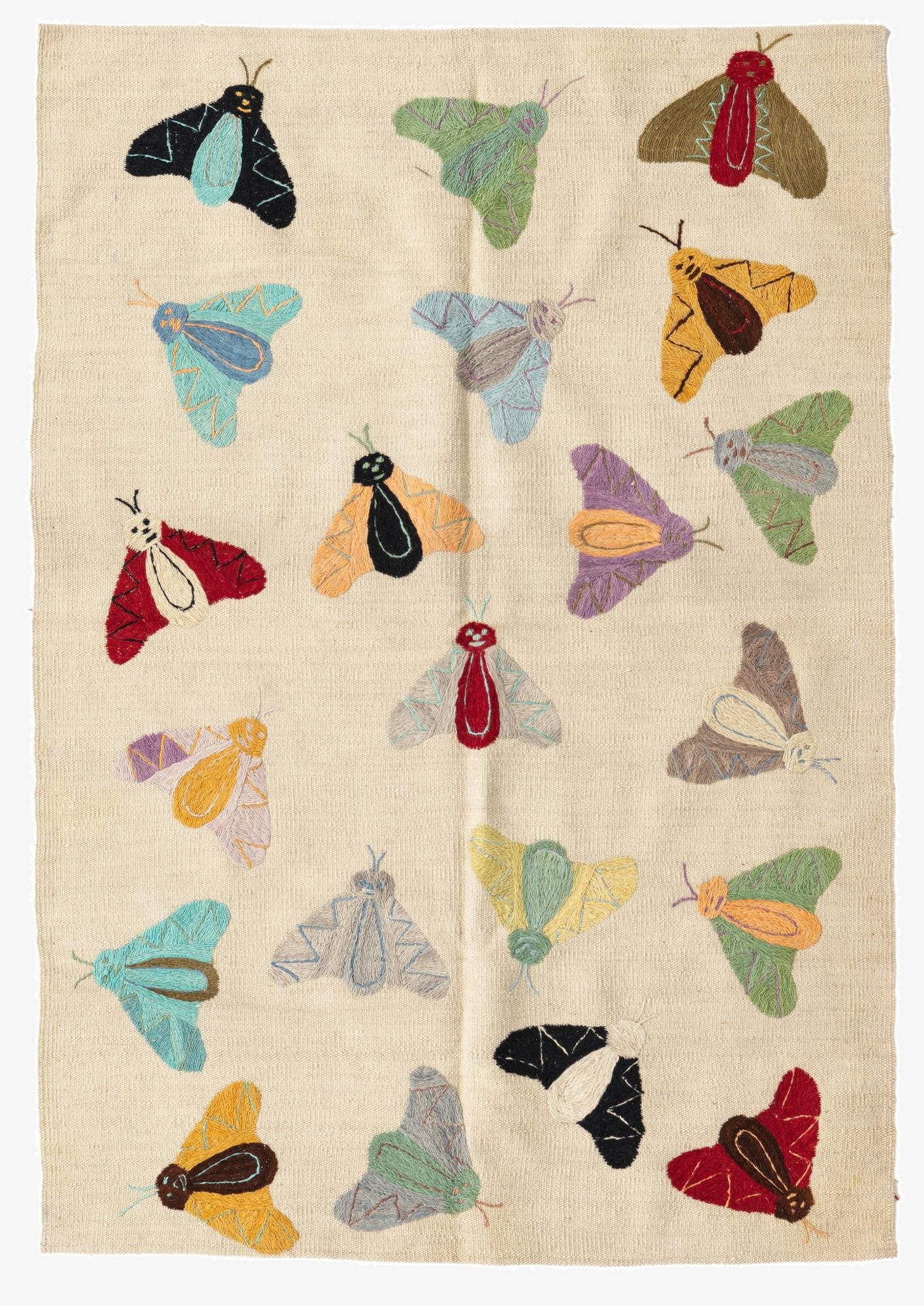  3' 3 x 4' 8  Hand Woven Kilim Suzani Wool Rug