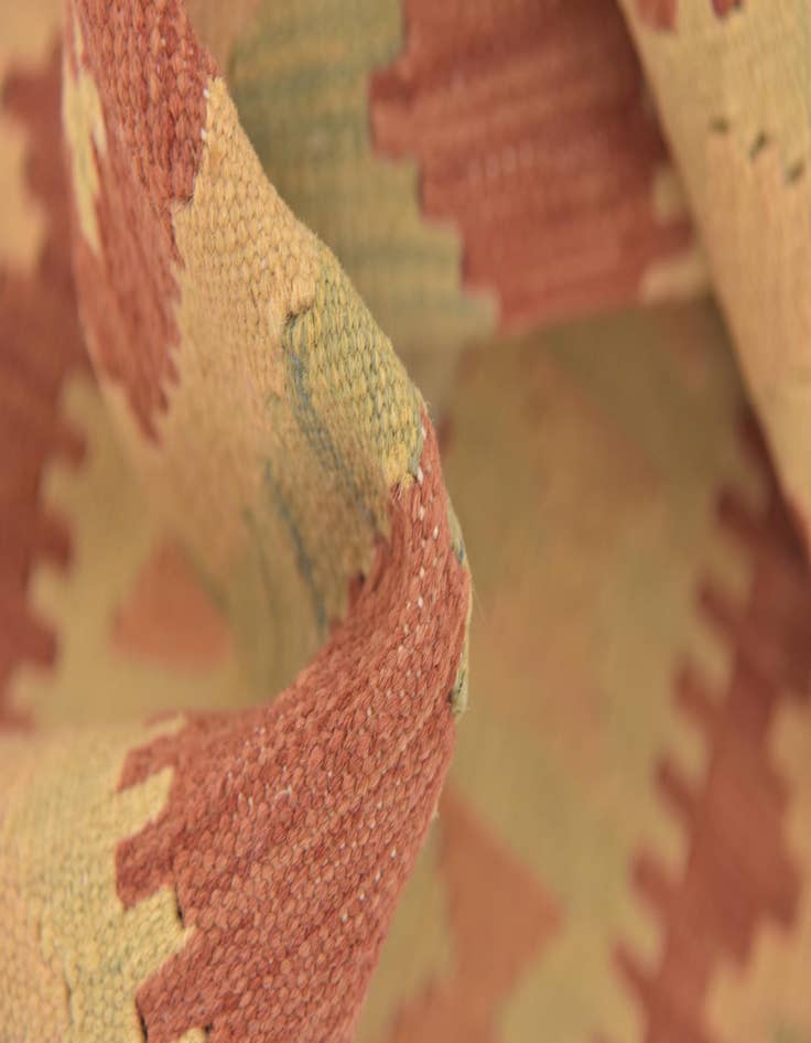 Detail image of  2' 9 x 4' 3  Hand Woven Kilim Waziri Wool Rug