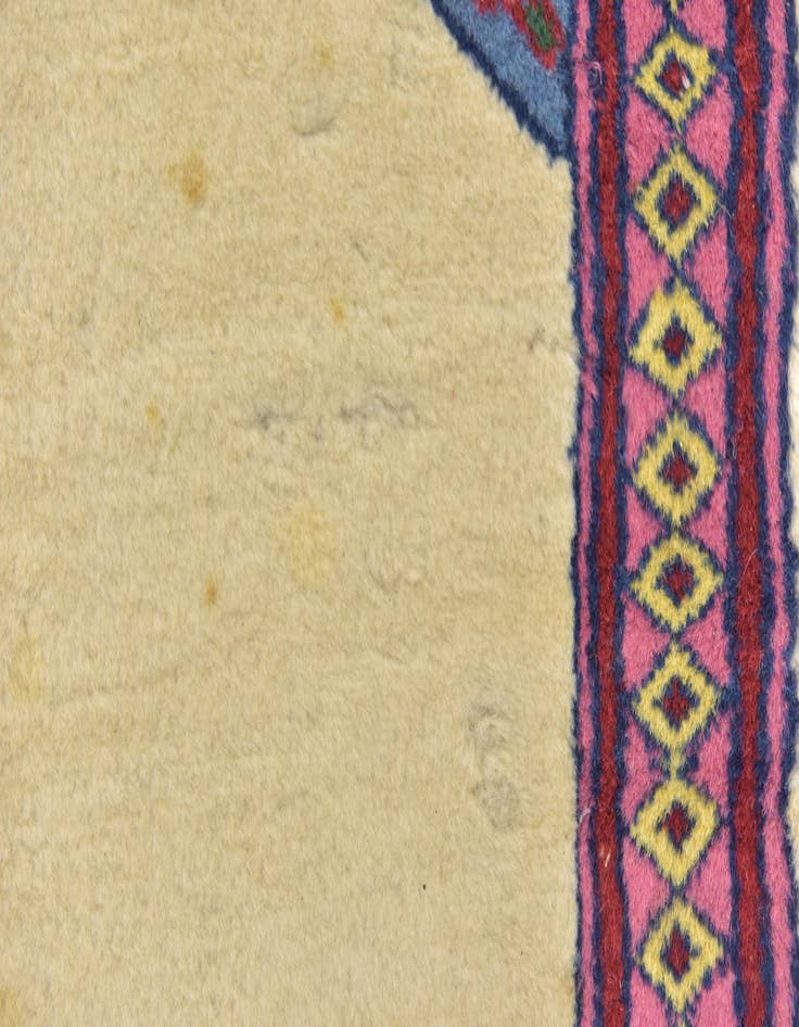 Detail image of  4' x 5' 10  Hand Knotted Lahour Oriental Wool Rug