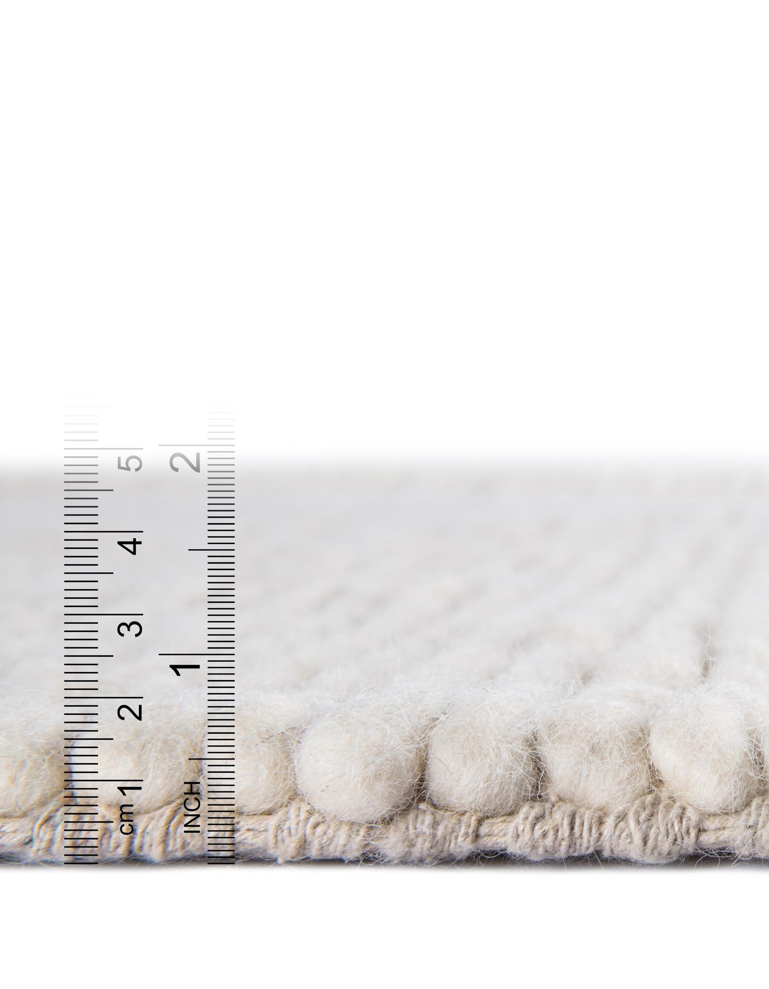  Custom Ivory  Hand Woven Lana New Zealand Wool Rug