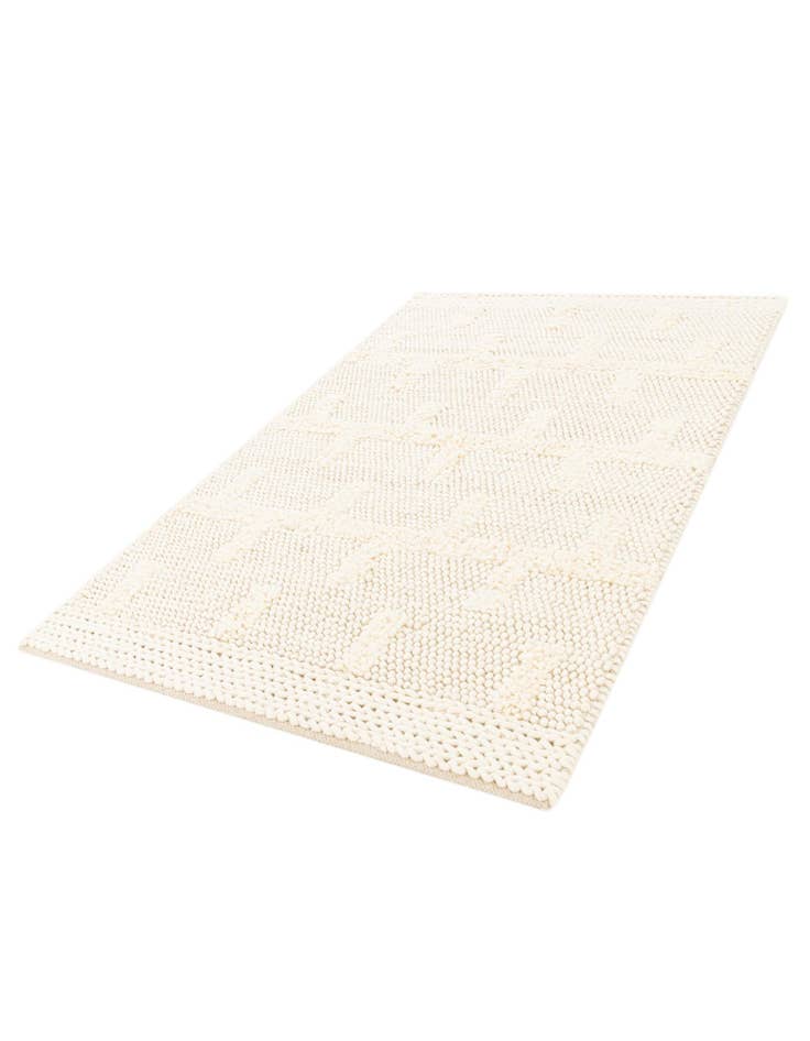 4' 1 x 6' 1  Hand Woven Lana New Zealand Wool Rug