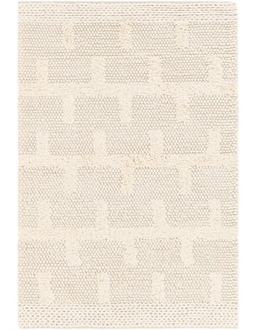 4' 1 x 6' 1 Hand Woven Lana New Zealand Wool Rug