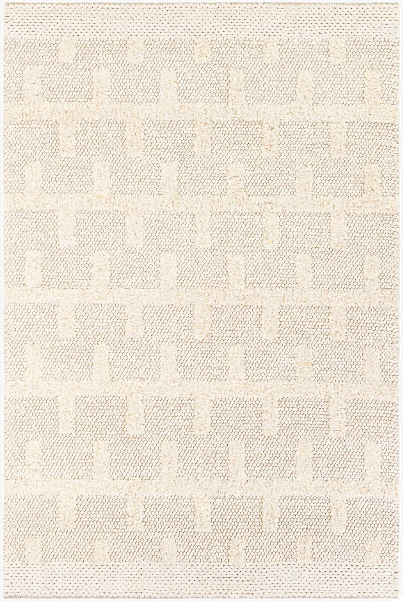  6' 1 x 9'  Hand Woven Lana New Zealand Wool Rug