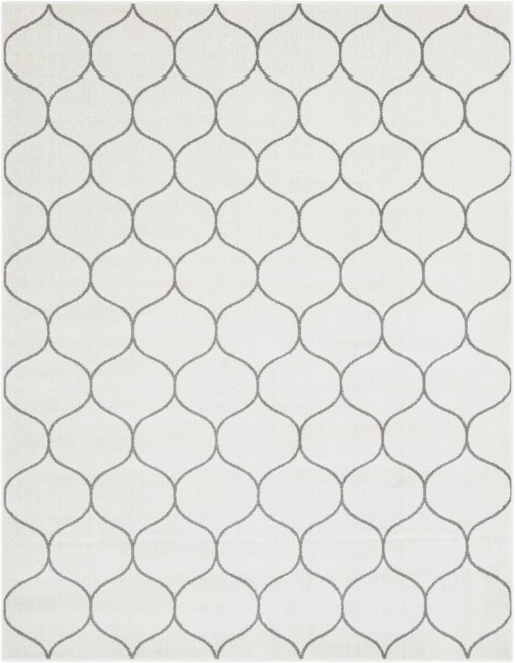 Detail image of  7' 10 x 10' Lattice Frieze Rug