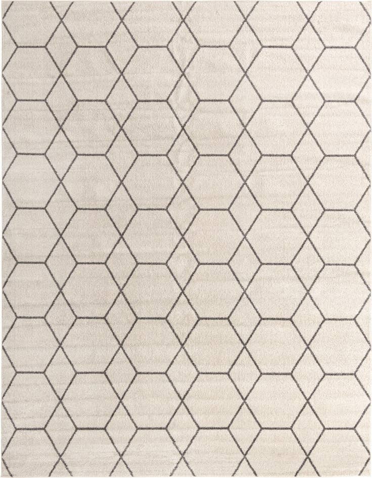 Detail image of  6' x 9' Lattice Frieze Rug