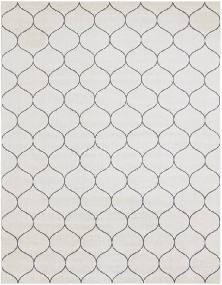 Detail image of  10' x 13' Lattice Frieze Rug