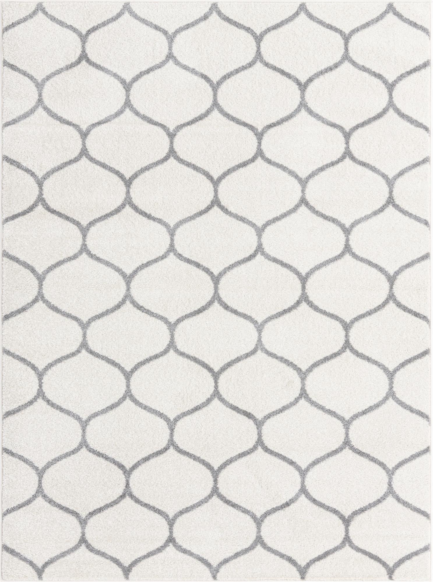  9' x 12' Lattice Frieze Rug