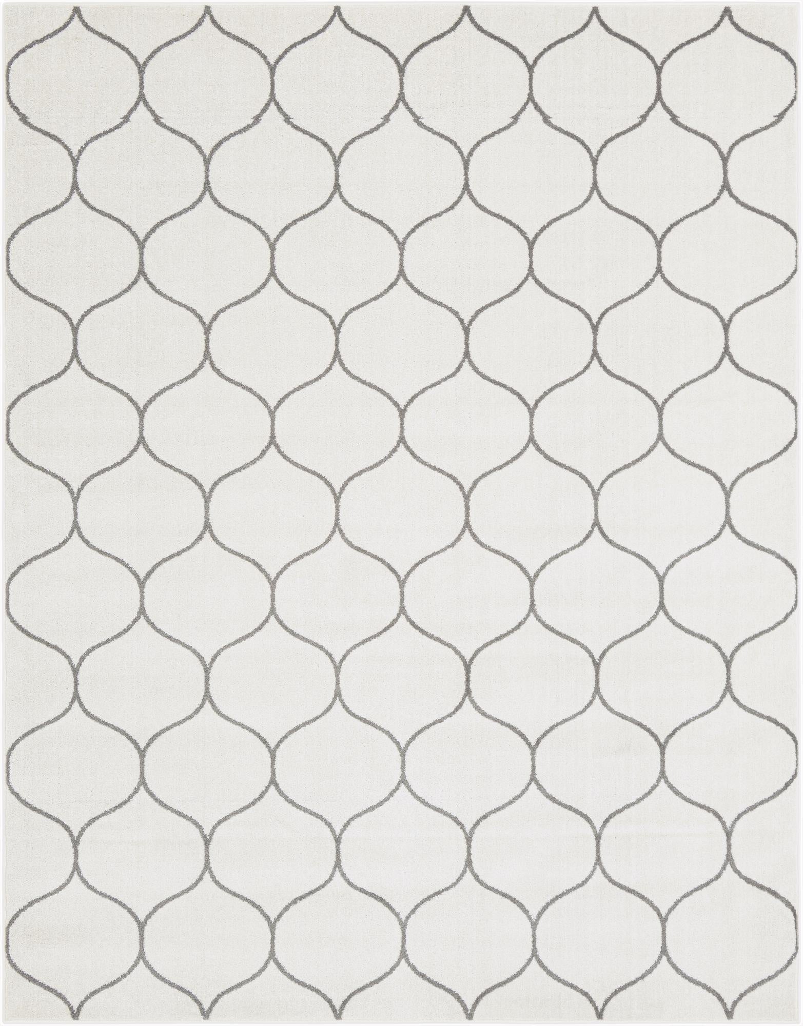  7' 10 x 10' Lattice Frieze Rug