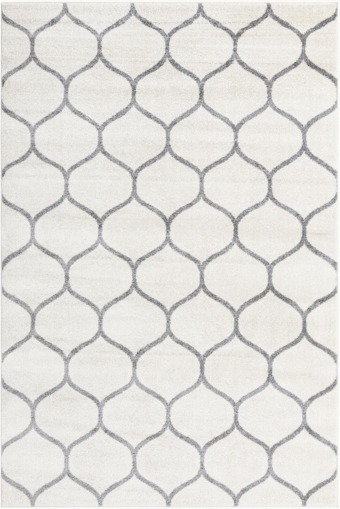  6' x 9' Lattice Frieze Rug