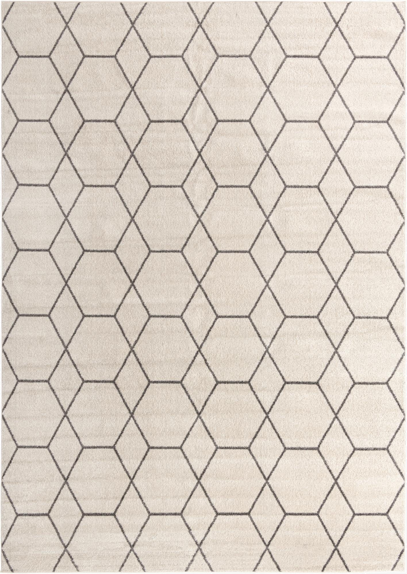  7' 10 x 11' Lattice Frieze Rug